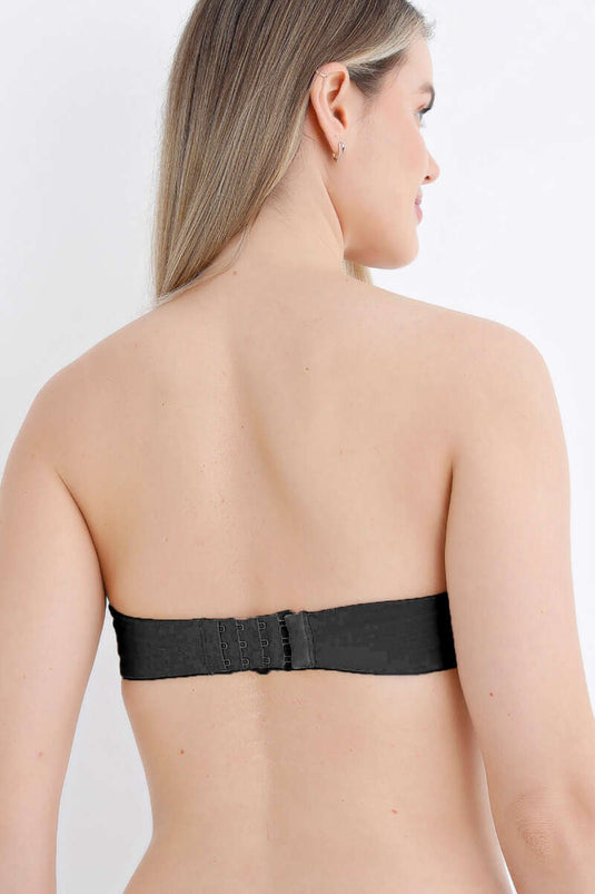 NBB Strapless Padded Non-wired Bra Black