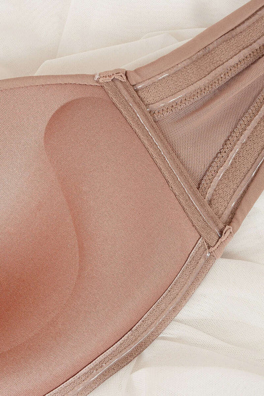 Soutien-gorge sans bretelles rembourré et sans armatures NBB couleur vison