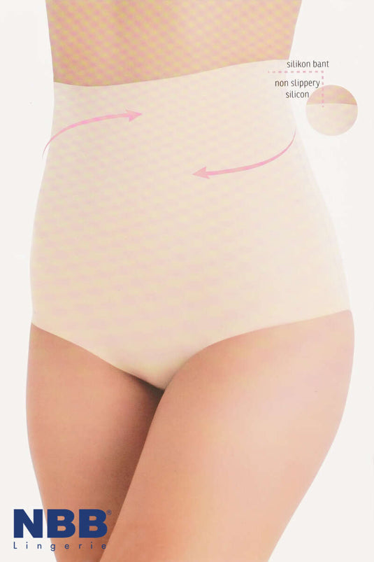 مشدّ داخلي عالي الخصر من إن بي بي، لون بيج