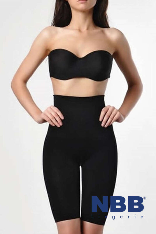 NBB High Waist Long Leg Corset Black