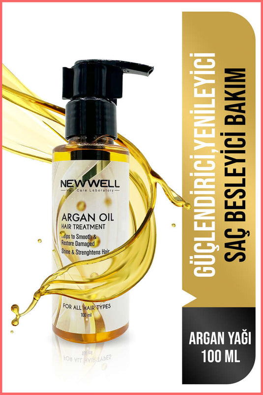 Huile d'argan nourrissante pour cheveux New Well