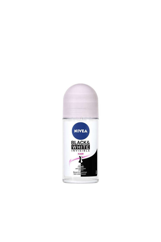 Nivea Black & White Invisible Clear 48 Hour Anti-Stain Women's Roll-on Deodorant 50 ml