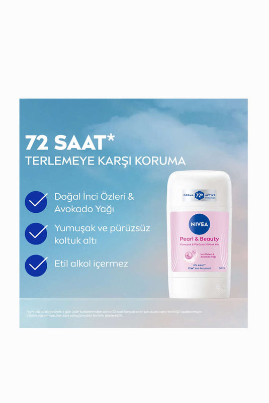 Nivea Pearl & Beauty 72 Hour Pearl Extract Women's Stick Deodorant 50 ml