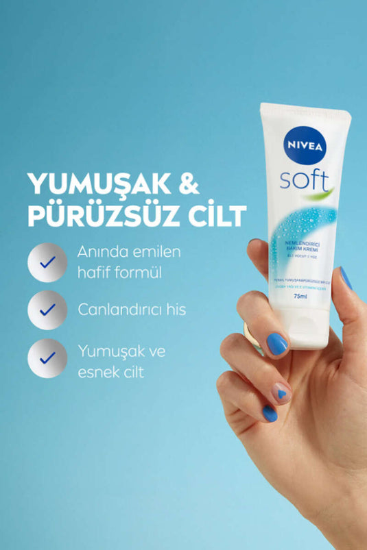 Crème hydratante Nivea Soft 75 ml