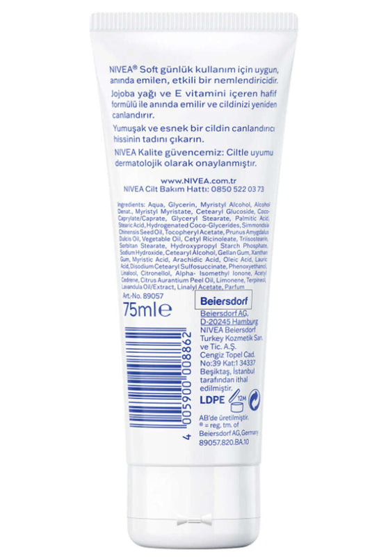 Crème hydratante Nivea Soft 75 ml