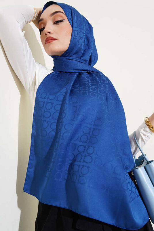 Omega patroon jacquard sjaal parlement