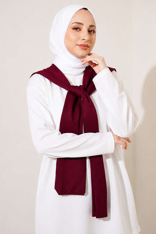 Omuz Detaylı Loyşa Takım Vişne