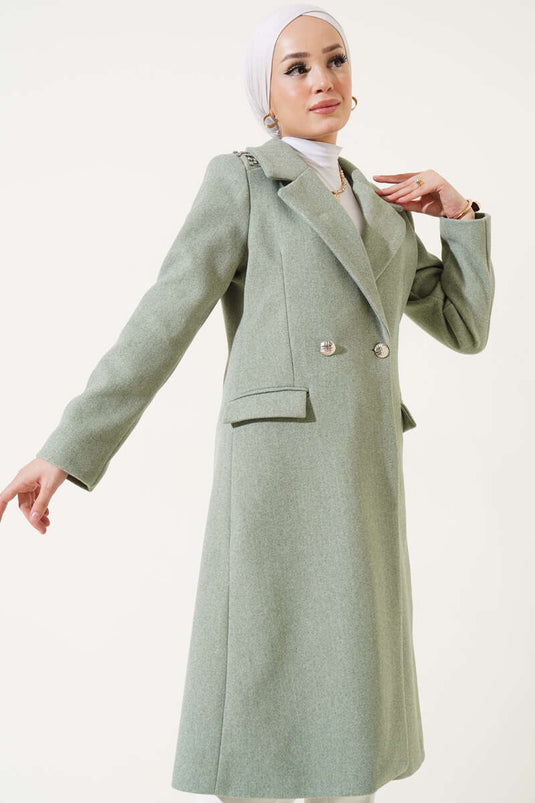 معطف الكتف رجم النعناع الأخضر