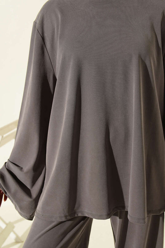 Completo Casual Due Pezzi Con Spalline In Kayrak Grigio