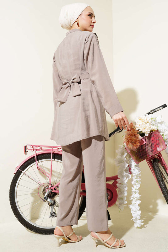 Combinaison deux pièces en Tencel Vison avec bretelles