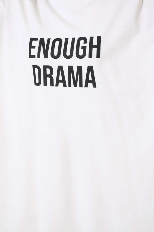 Tunique Basique Imprimée Devant Ecru