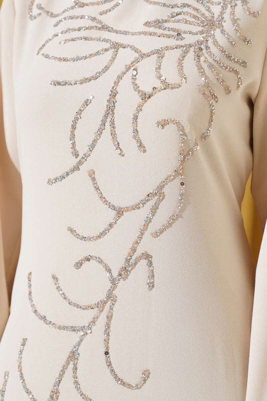 Plus Size Dress with Stones on the Front