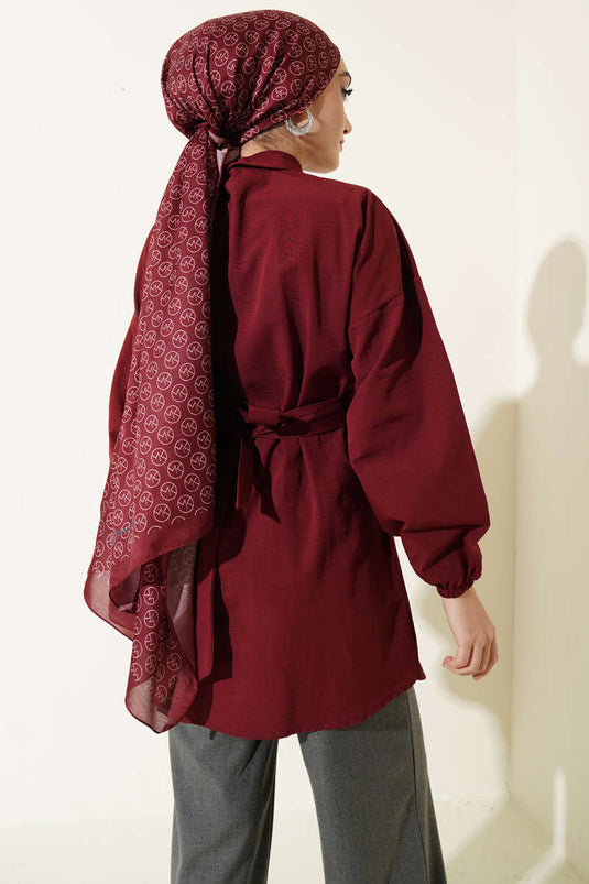 Chemise à nouer croisée devant Bordeaux