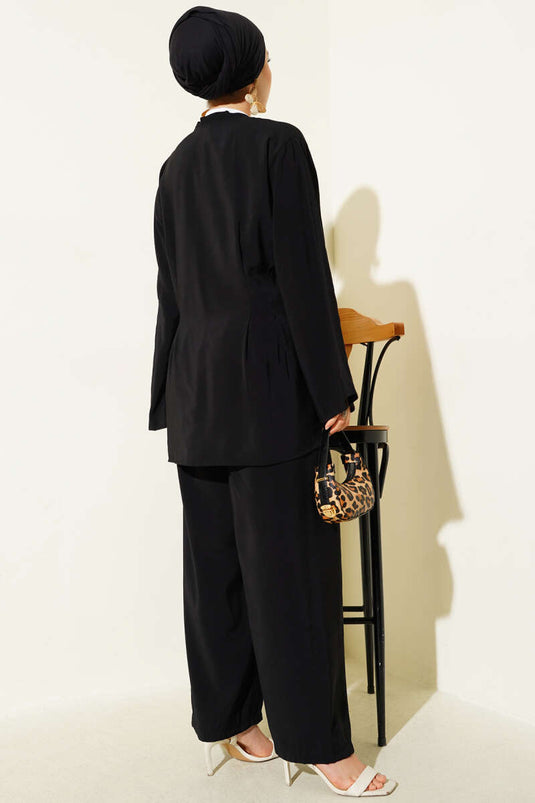 طقم كروس فيرون مكون من قطعتين باللون الأسود