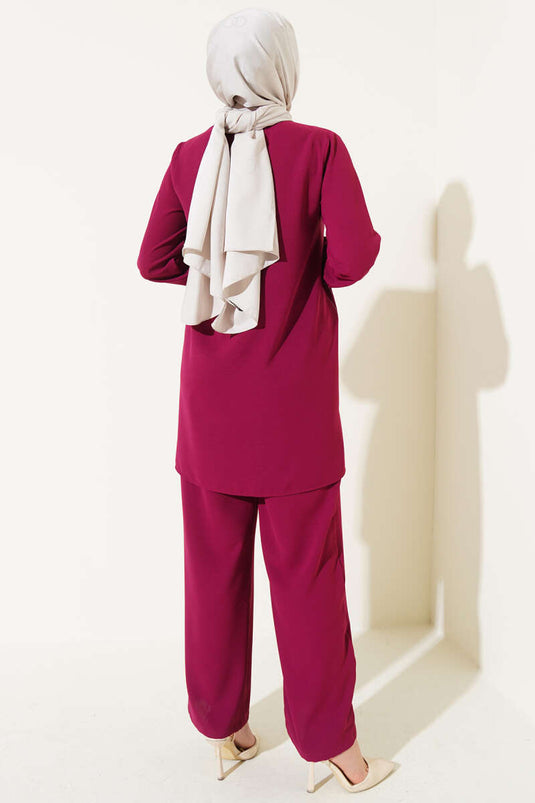 Önü Çizgili İkili Takım Burgonya