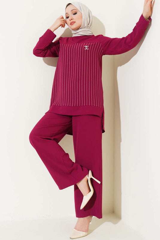 Önü Çizgili İkili Takım Burgonya