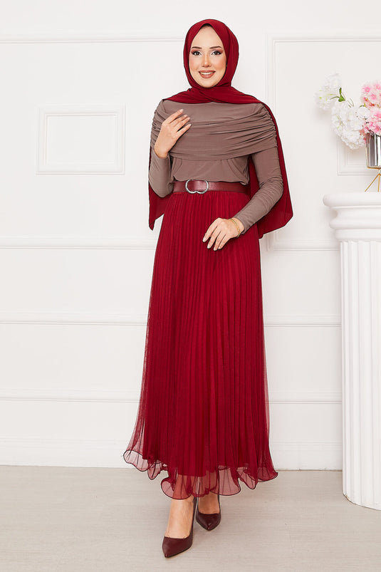 Önü Drapeli Blouse en Vison Sandy