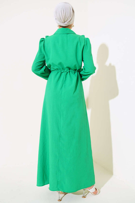 Robe zippée à volants sur le devant Benetton