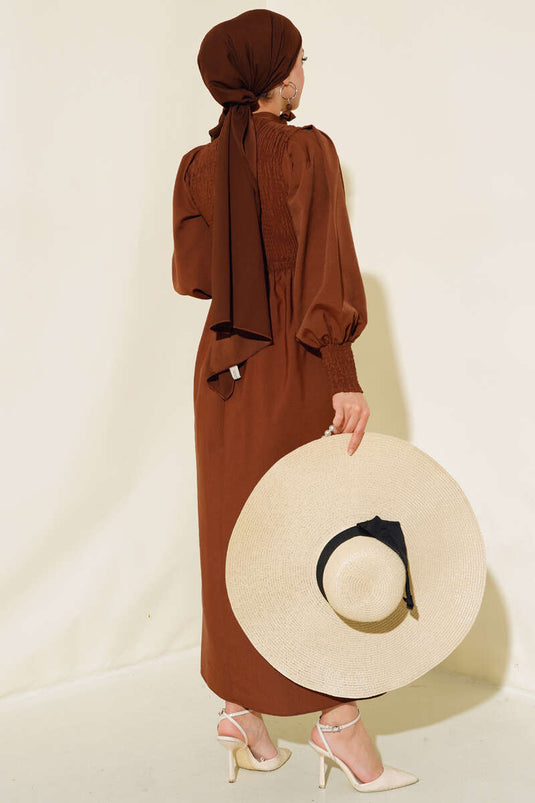 Front Gipeli Dress Coffee