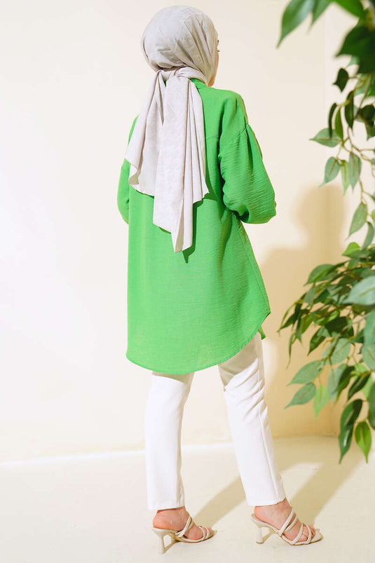 قميص بينيتون مزين باللؤلؤ