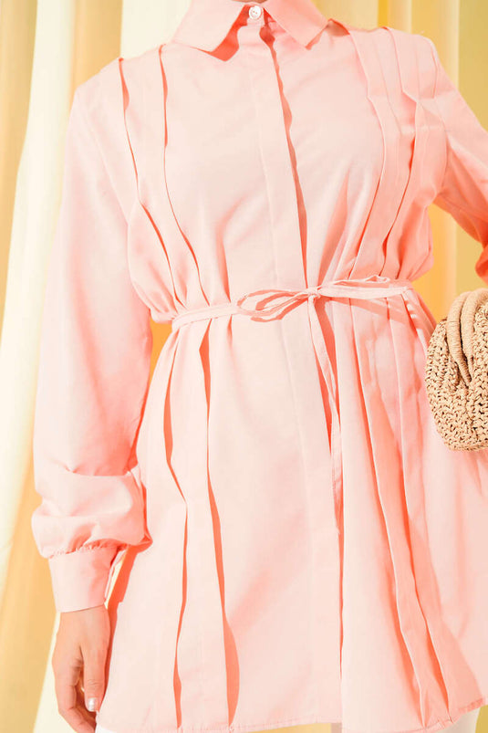 Tunic with Front Dart and Rope Belt