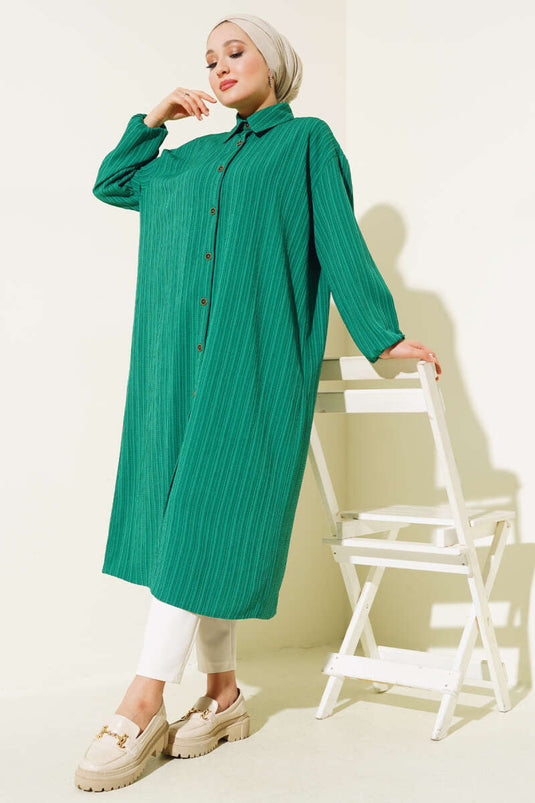 Benetton Long Shirt with Wooden Buttons