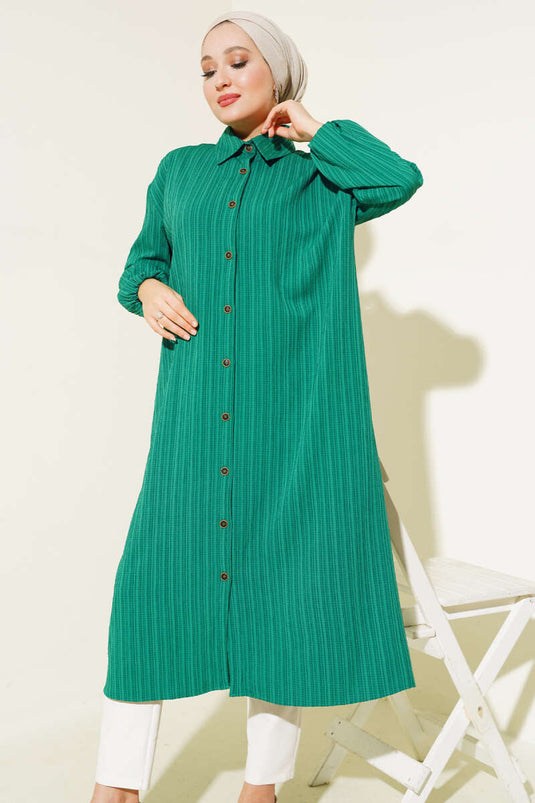 Benetton Long Shirt with Wooden Buttons