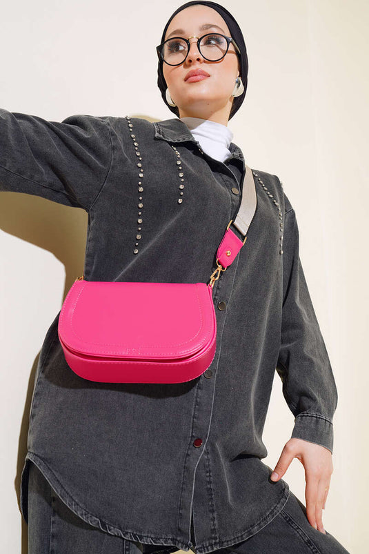 Ensemble chemise en denim délavé couleur fumée