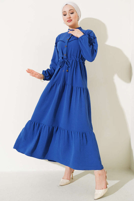 Robe superposée avec demi-boutons sur le devant Parlement