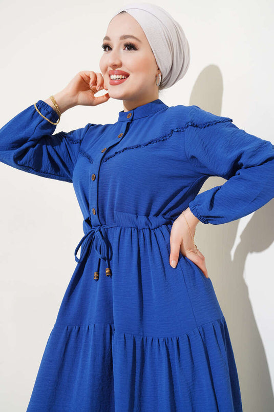 Robe superposée avec demi-boutons sur le devant Parlement