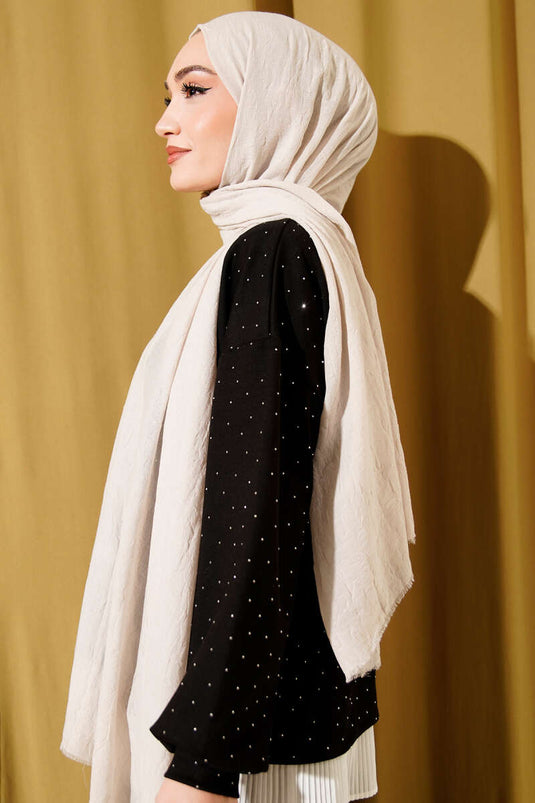 وشاح كرش من الخيزران العضوي بيج فاتح -174