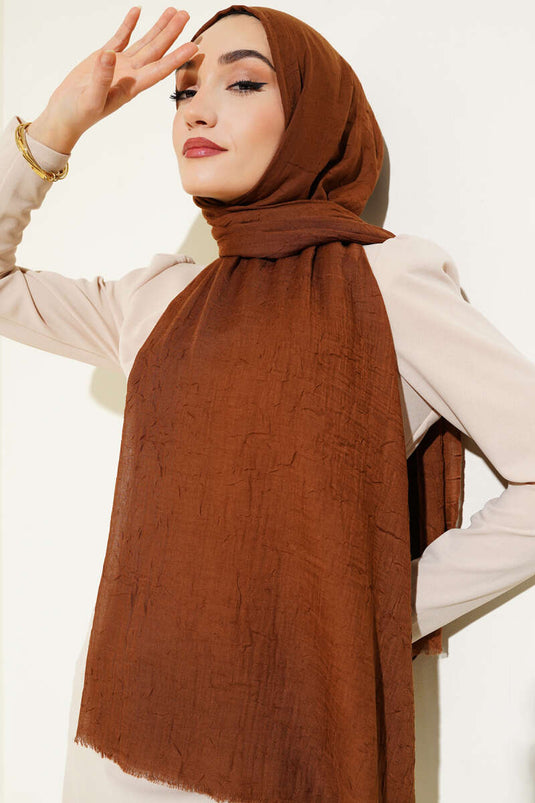 Scialle in bambù biologico, marrone chiaro