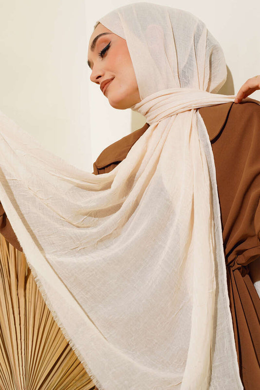 Châle Krash en bambou bio beige