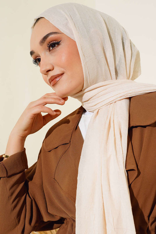 Châle Krash en bambou bio beige