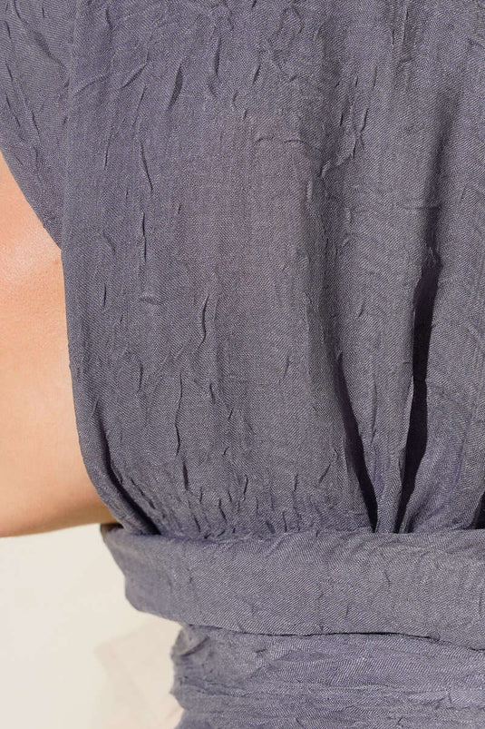 شال كاش من الخيزران العضوي، رمادي دخاني -178