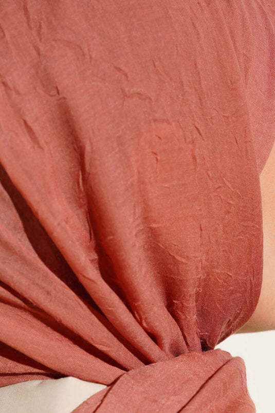 Organik Bambu Kraş Şal Gül Kurusu -70