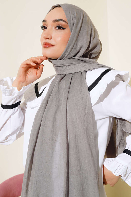 شال من خيزران عضوي مطحون، رمادي داكن -44