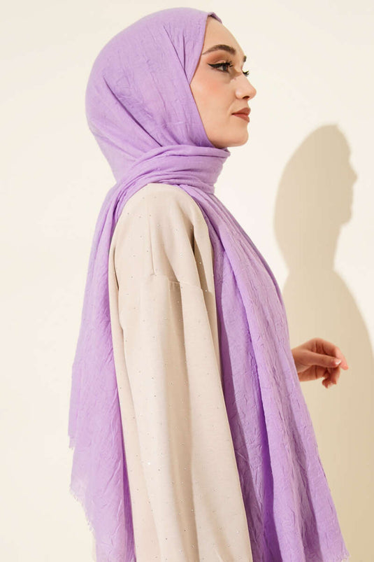 وشاح كرش من الخيزران العضوي لون بنفسجي -56