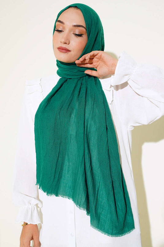 Organic Bamboo Crinkle Scarf Mint