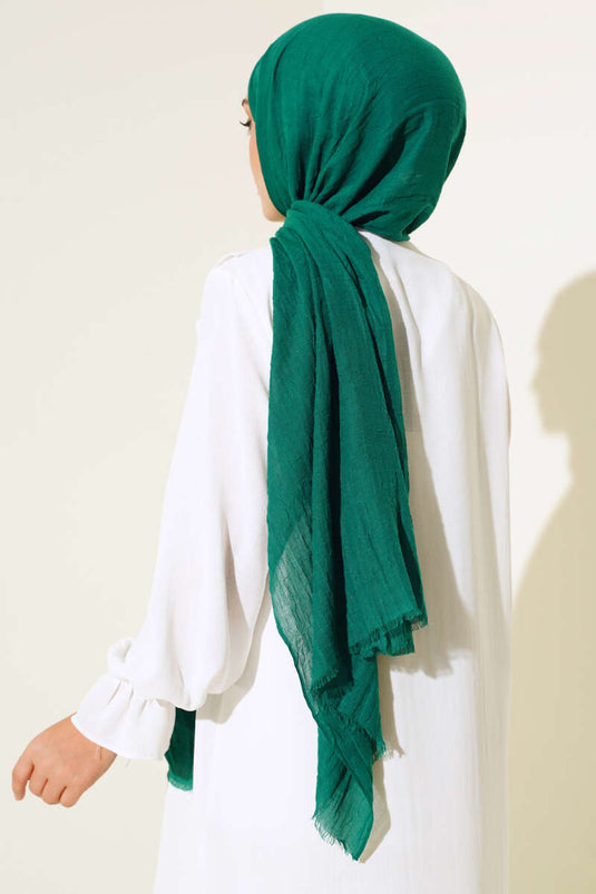 Organic Bamboo Crinkle Scarf Mint