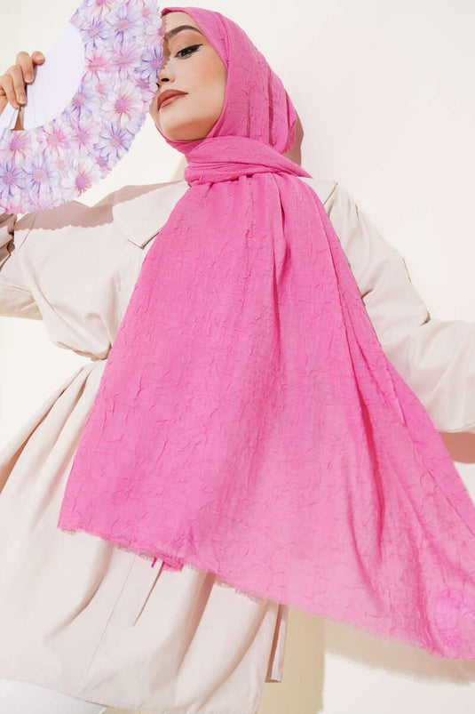 Organik Bambou Écharpe Châle Rose -57