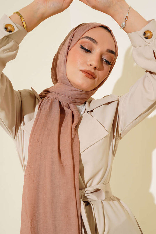 Organik Bambu Kraş Şal Şeftali -130