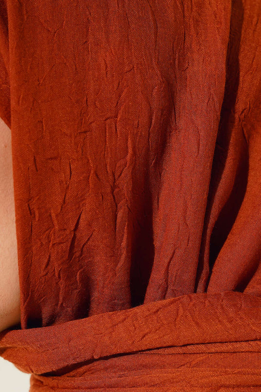 وشاح كراش من الخيزران العضوي - بني -98