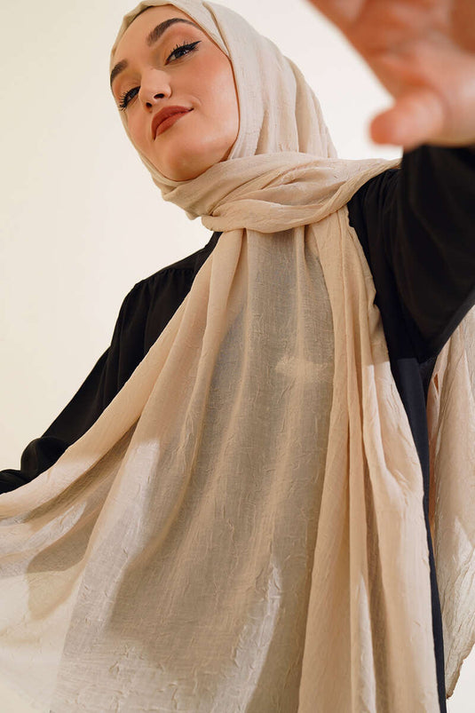 Organic Bamboo Crush Shawl Vanilla