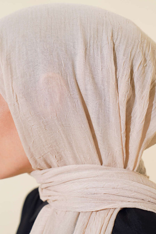 Organic Bamboo Crush Shawl Vanilla