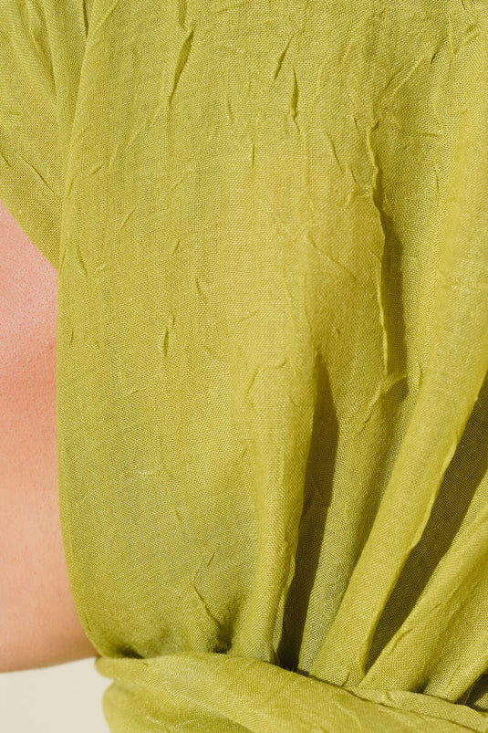 Huile verte pour châle Krash en bambou biologique