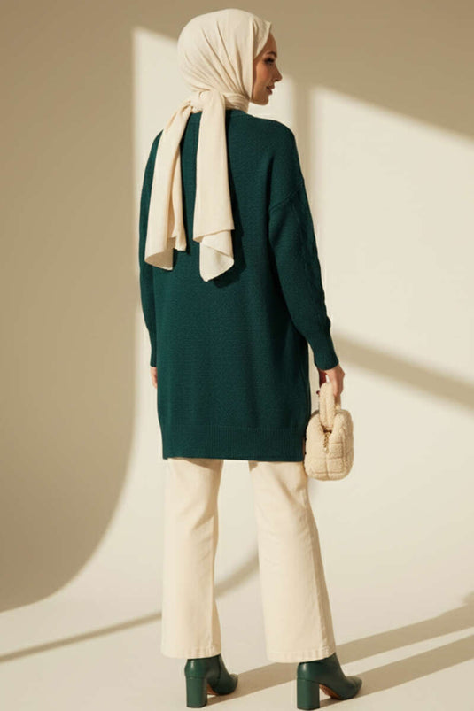 Tunique en tricot doux et gaufré Nefti