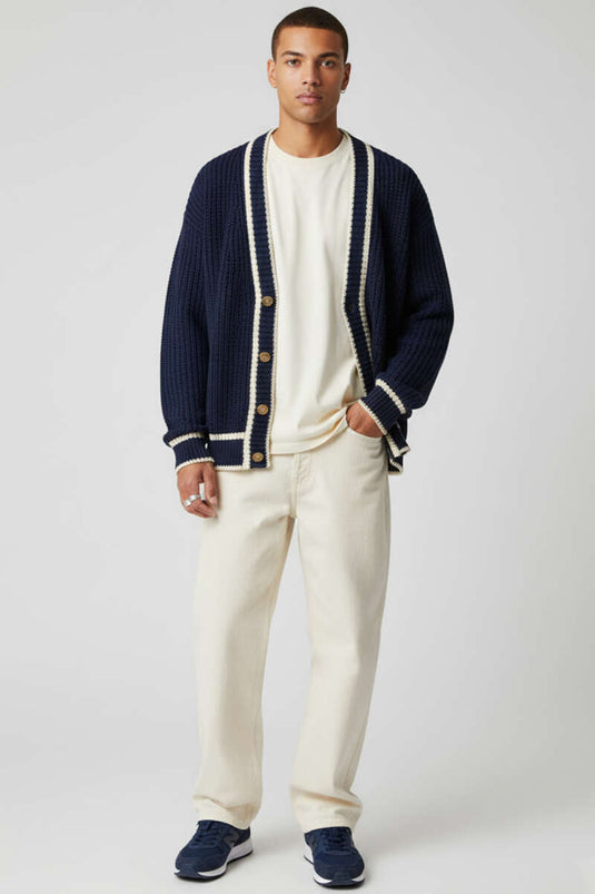 كارديجان محبوك، أزرق داكن