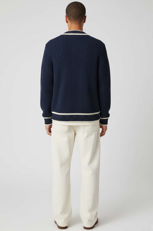 كارديجان محبوك، أزرق داكن