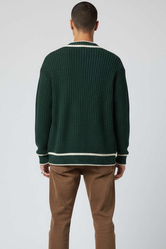 كارديجان محبوك، أخضر داكن